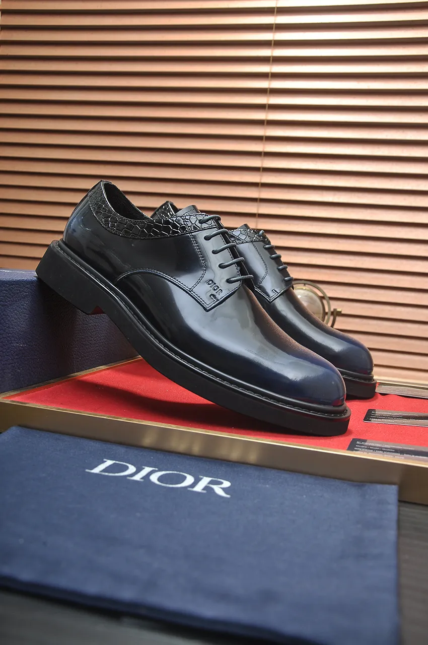 Men's shoes 💰780💶[Dior] (water-dyed cowhide lining) Dior original 1:1 high-quality factory, imported original materials, imported raw cowhide, water-dyed cowhide lining, original TPU outsole, code number: 39-44 (38 45 custom-made, non-refundable)